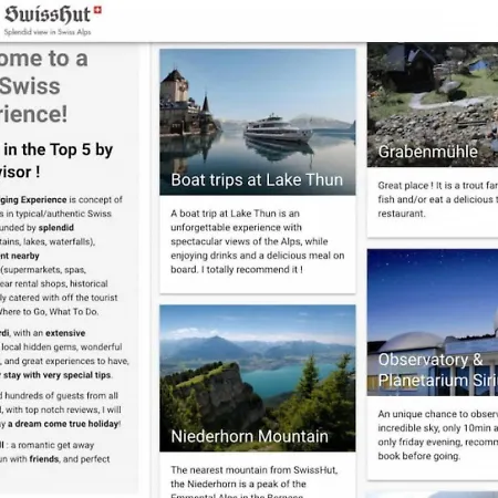 Thun Alps Scenic Views And Concierge By Swisshut アパート *